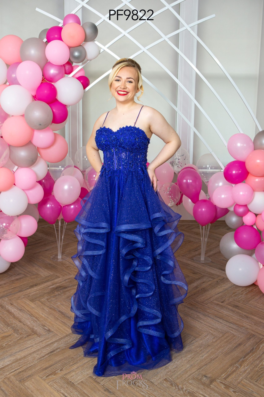 PF9822 COBOLT BLUE PROM/EVENING DRESS