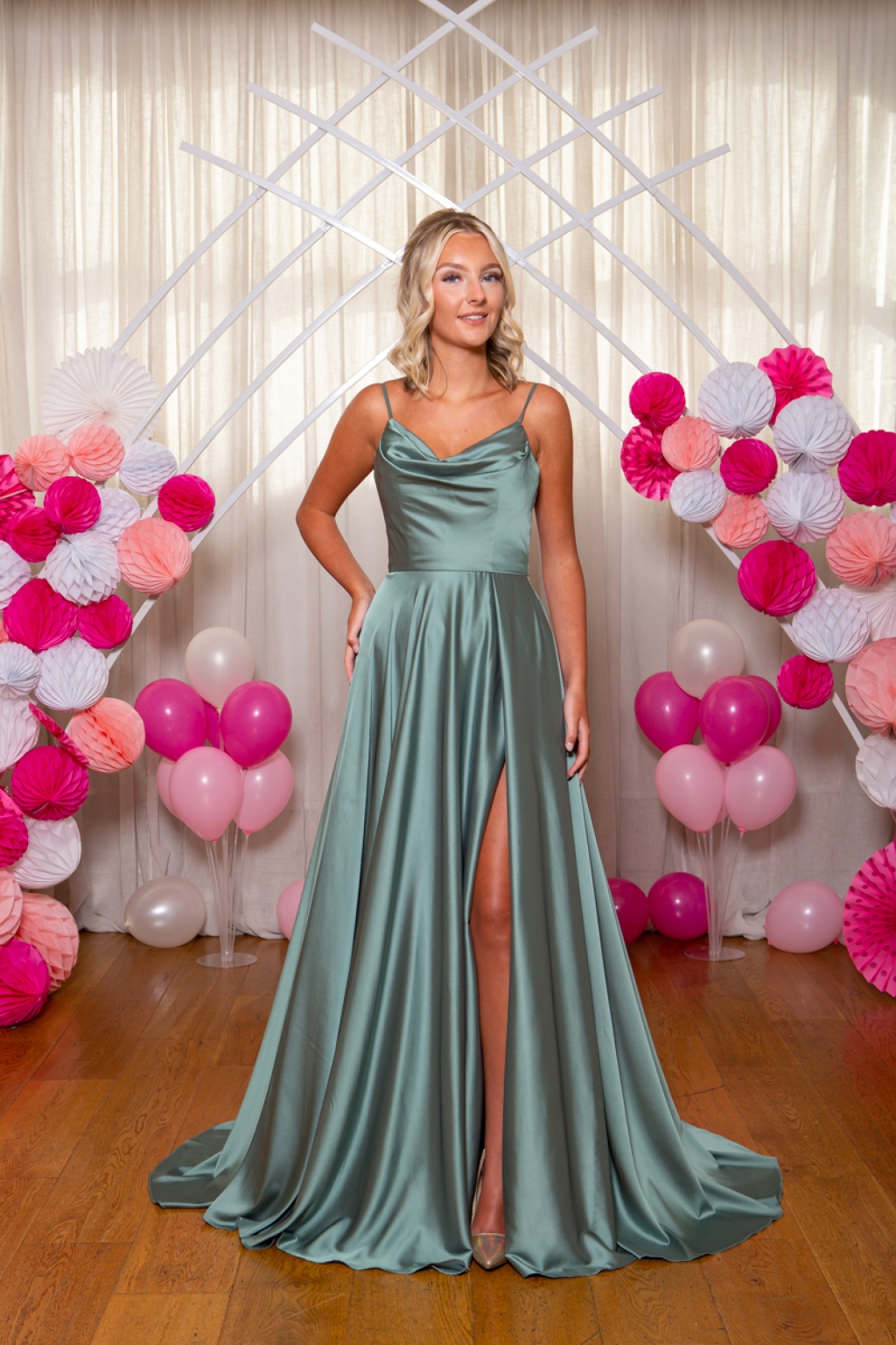 PF9948 Sage Prom/Evening Dress