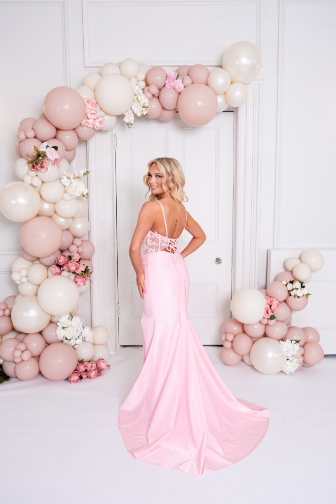 PF1273 Pink Prom/Evening Dress