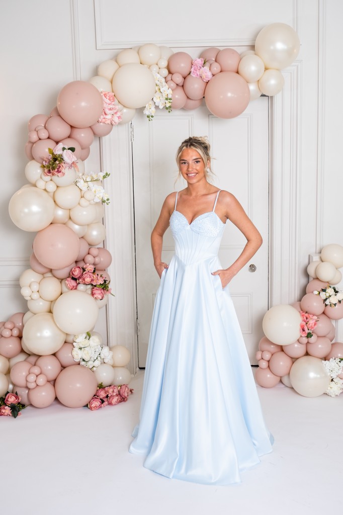 PF1225 Baby Blue Prom/Evening Dress