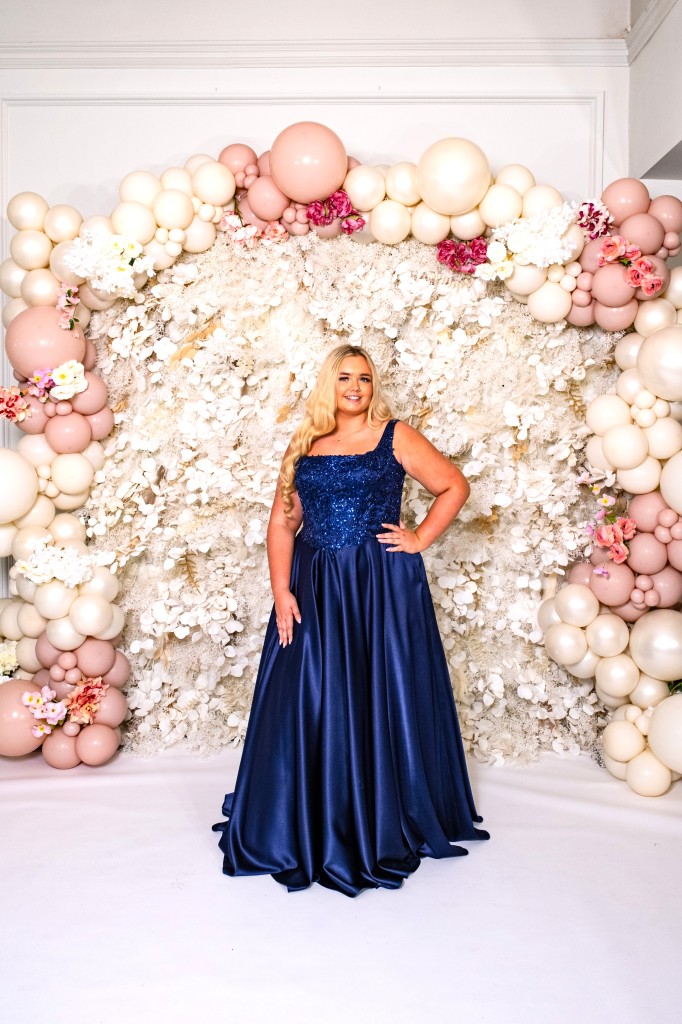 PF1203 Navy Prom/Evening Dress