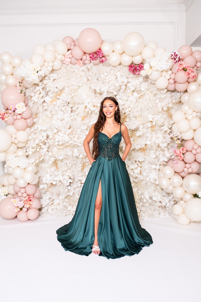 PF1219 Dark Green Prom/Evening Dress