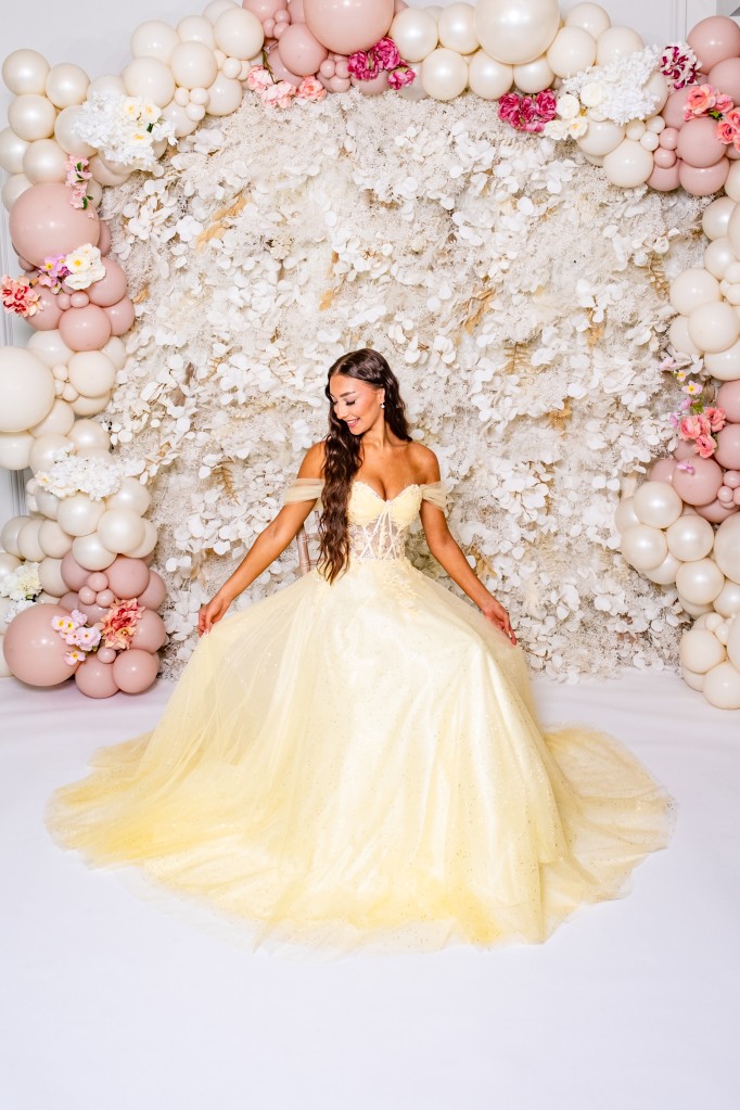 PF1149 Lemon Prom/Evening Dress