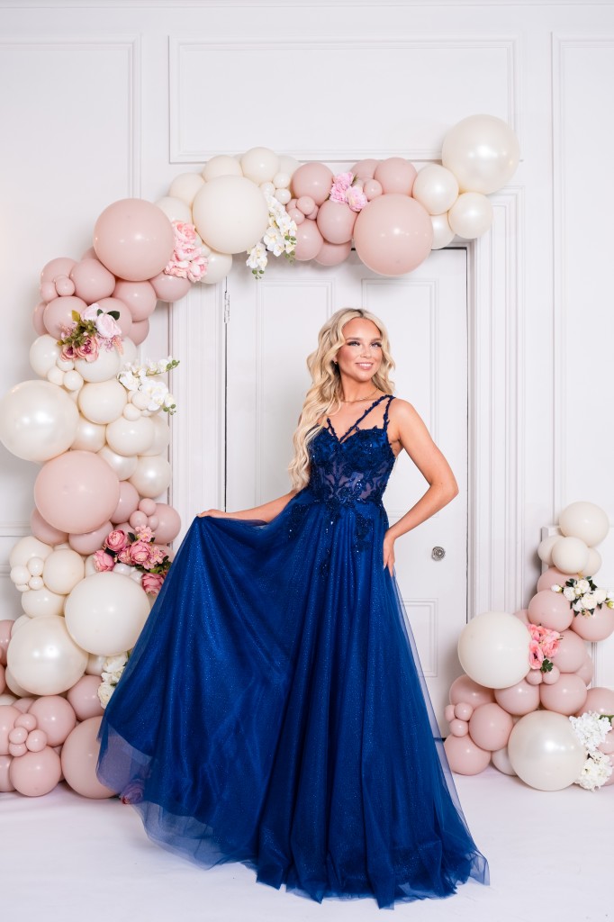 PF1252 Navy Prom/Evening Dress