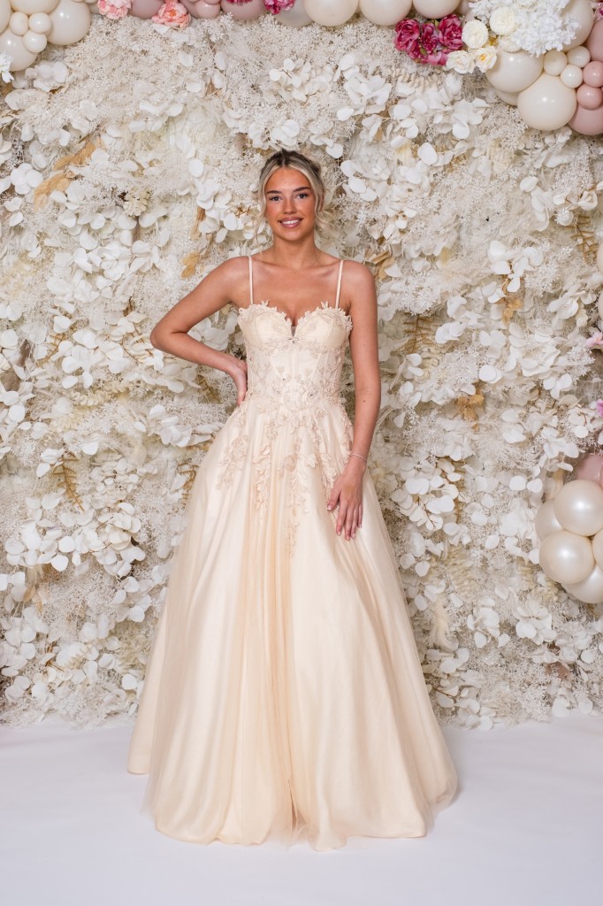 PF1210 Champagne Prom/Evening Dress