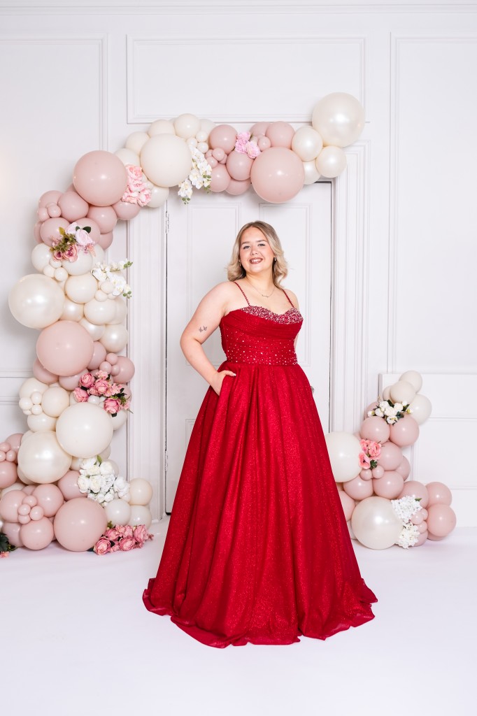 PF1212 Dark Red Prom/Evening Dress